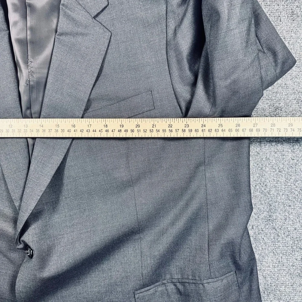 Mode Elegante 50R Vitale Barberis Canonico Super 150s Wool Gray Blazer Jacket